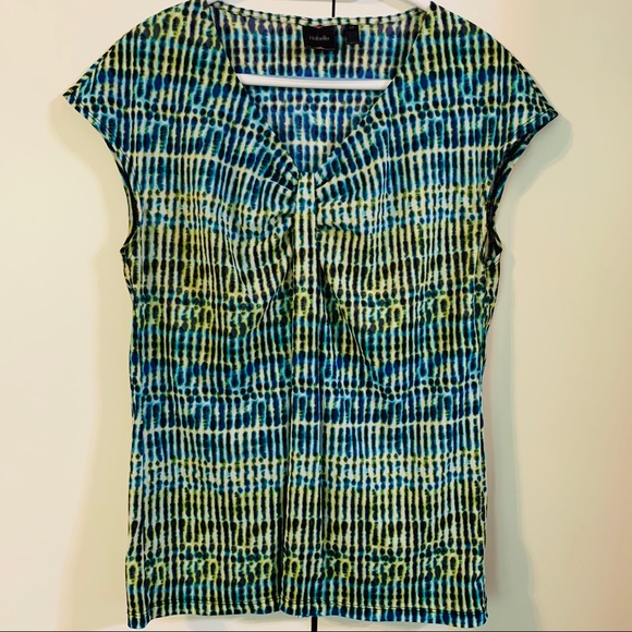 🔺 Rafaella colorful sleeveless blouse size Large - Picture 1 of 8